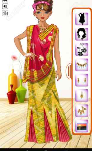 Dress up the beautiful Indian girl 4