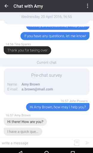 LiveChat for Android 3