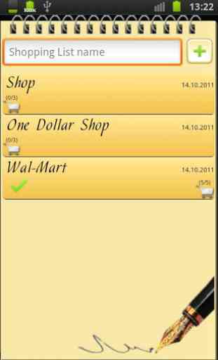Shopping List 1