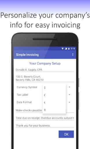 Simple Invoicing - Easy Mobile Invoices Free 1