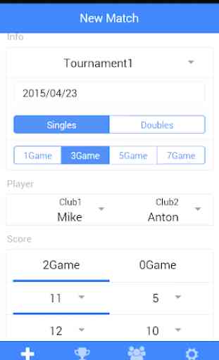 Table Tennis Match Log 1