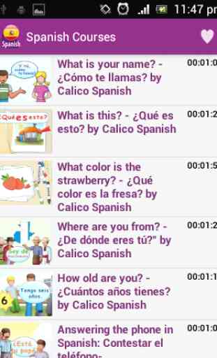 Cursos de conversação Espanhol 4