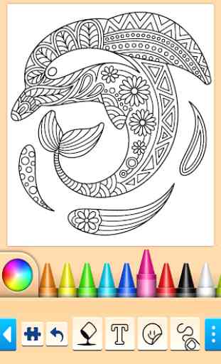 Desenhos de golfinhos e peixes 1
