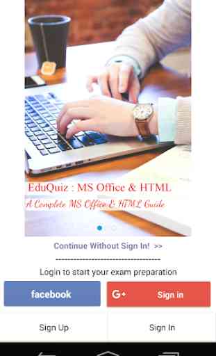 EduQuiz : MS Office and HTML 1