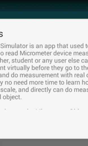 Micrometer Simulator 4