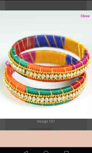 Silk Thread Bangle Designs 4