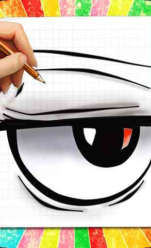 Como desenhar olhos Anime 1