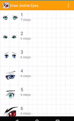 Como desenhar olhos Anime 3