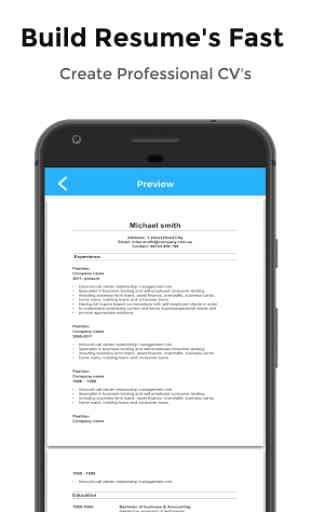 Resume Builder App Free - PDF Templates & CV Maker 1