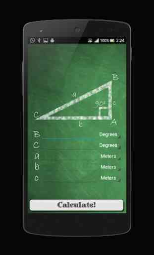 Right Triangle Calculator (Pythagorean theorem) 2