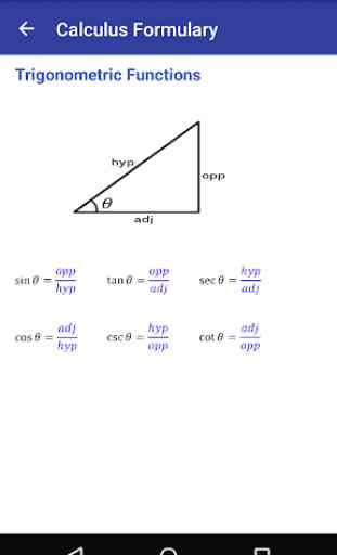 Calculus Formulary 2
