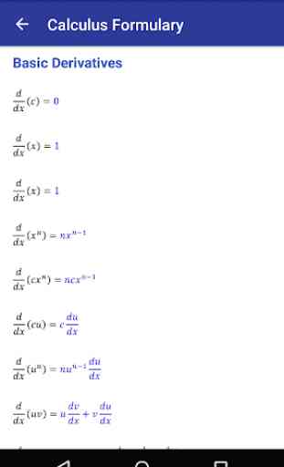Calculus Formulary 4