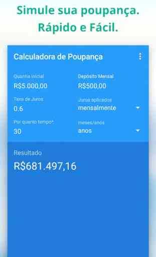 Calculadora de Poupança & Juros - Para brasileiros 1