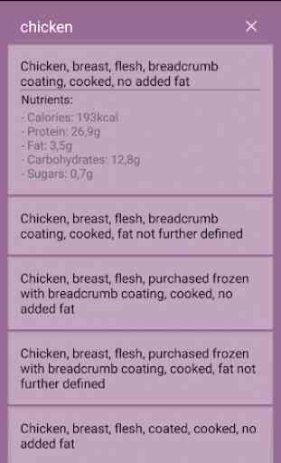 Calories & Protein Calculator 2