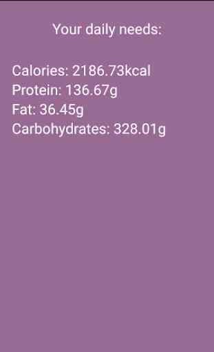 Calories & Protein Calculator 4