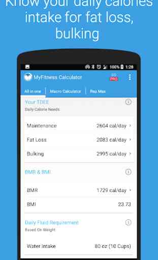 IIFYM MyFitness Diet Calorie Calculator 2