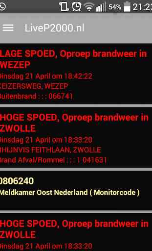 LiveP2000.nl - Free Meldingen 2