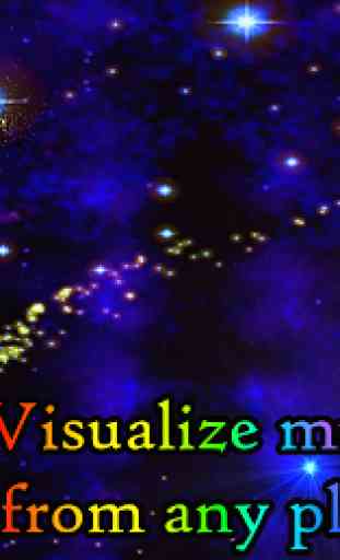 3D Stars Journey - Universe Music Visualizer 4