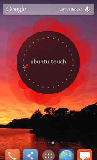 Classic Ubuntu Clock Widget 1