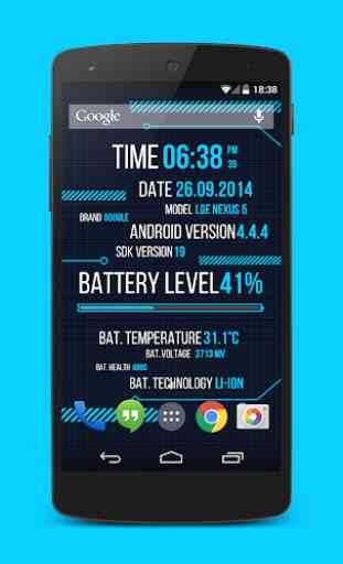 Holo Droid Free - best device info live wallpaper 2