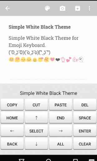 Simple White Emoji Keyboard 4