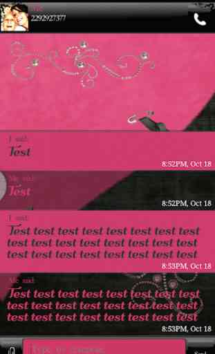 Simply Lovely GO SMS Pro Theme 4