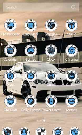 White BMW Theme 4