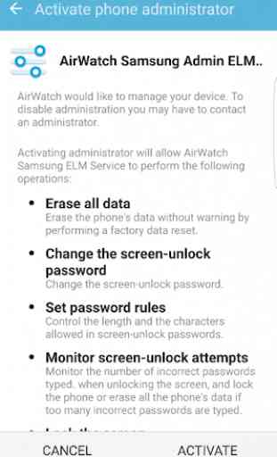 AirWatch Samsung ELM Service 1