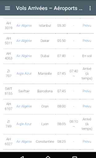 DZ Fly Algérie Horaire Vols 2