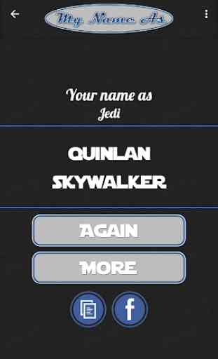 Meu nome como Jedi // Gerador de nomes 2