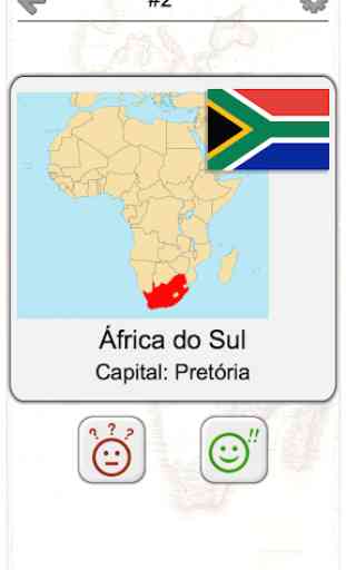 Países da África - As bandeiras, capitais e o mapa 4