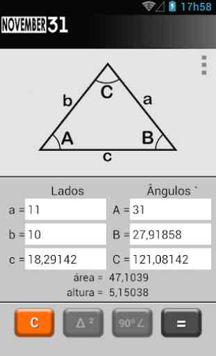 Triângulo Calculadora 1