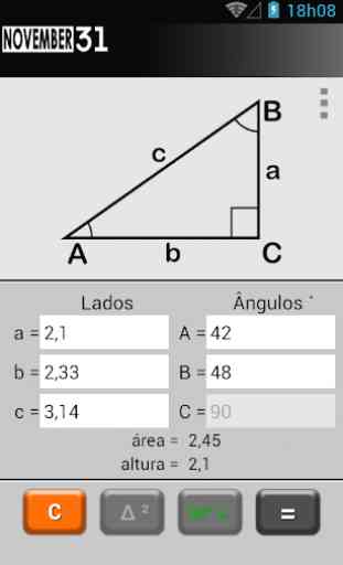 Triângulo Calculadora 2