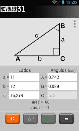 Triângulo Calculadora 3