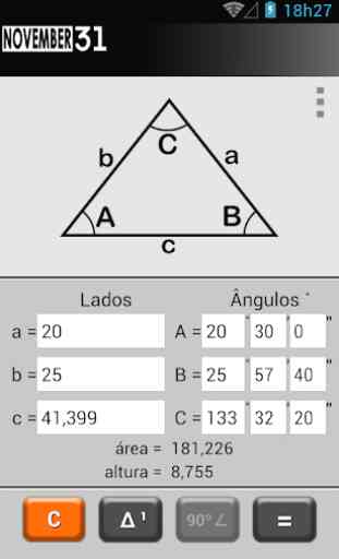 Triângulo Calculadora 4