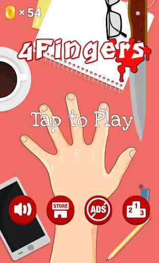 4 dedos - jogos de faca grátis 1