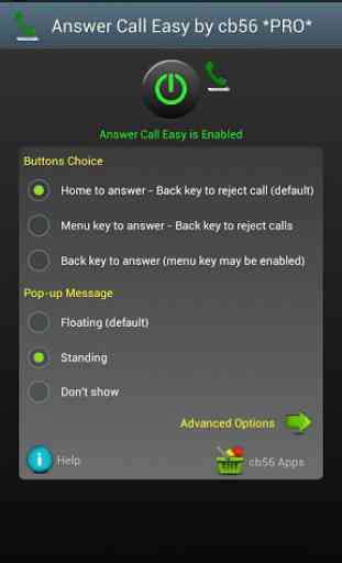 Answer Call Home button Easy 2