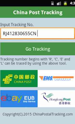 China Post Tracking 1