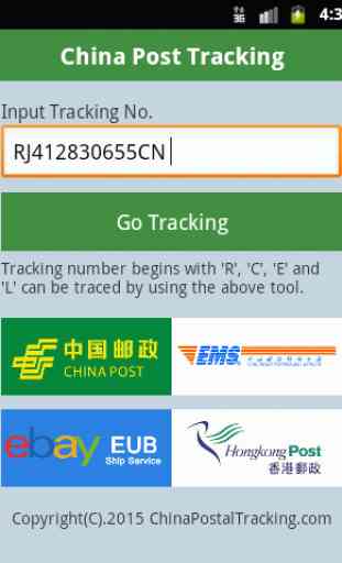 China Post Tracking 4
