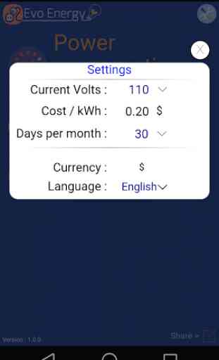 EvoEnergy - Electricity Cost Calculator Free 4
