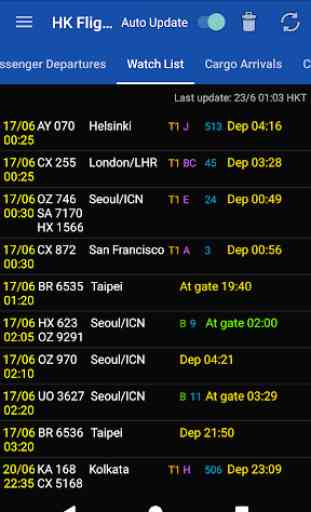 Hong Kong Flight Info 3