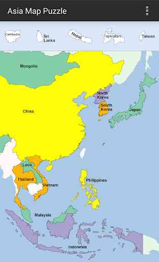 Asia Map Puzzle 2