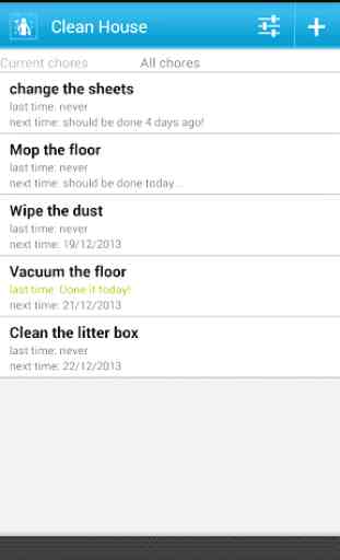 Clean House - chores schedule 3