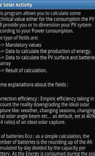 PV Solar Calculator 1