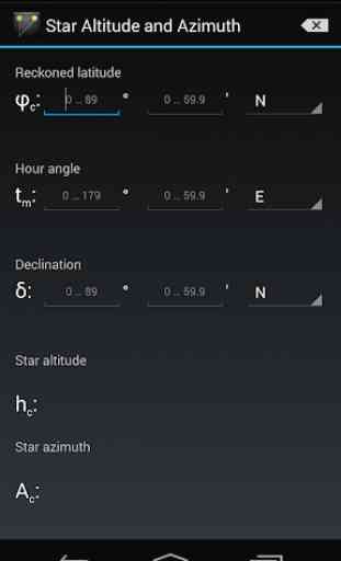 Star Altitude and Azimuth 1