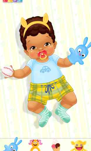 Bebê chique - Jogos de vestir e cuidar de bebês 3