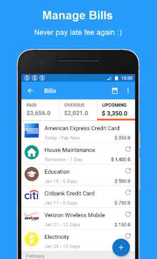 Bills Reminder, Budget & Expense Manager App 3