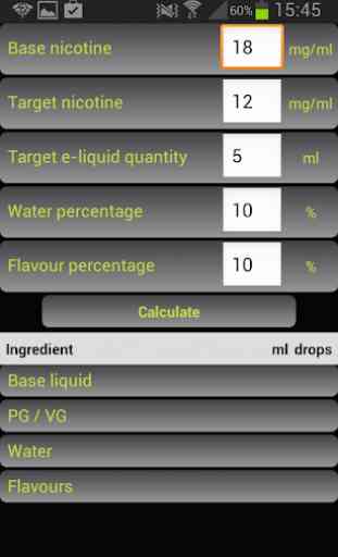 E-Liquid Calculator - Vape Tool 2