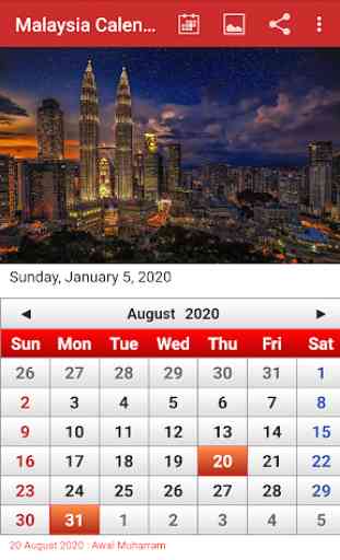 Malaysia Calendar 2020 4