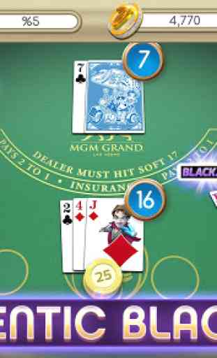 myVEGAS Blackjack 21 - Jogo de Cartas Grátis 1